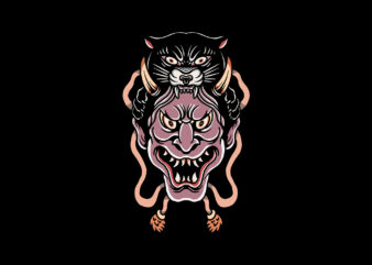 oni panther tattoo t shirt design online