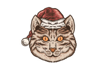 santa cat