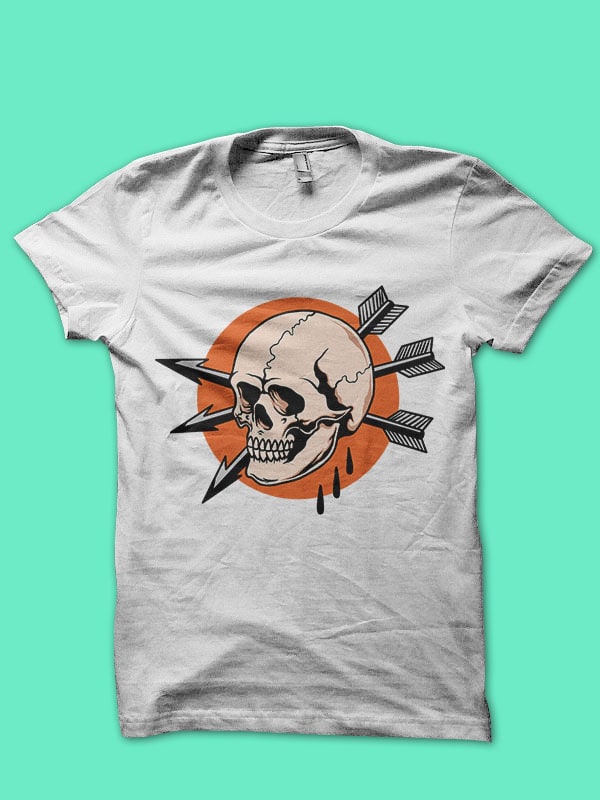 skull and arrows