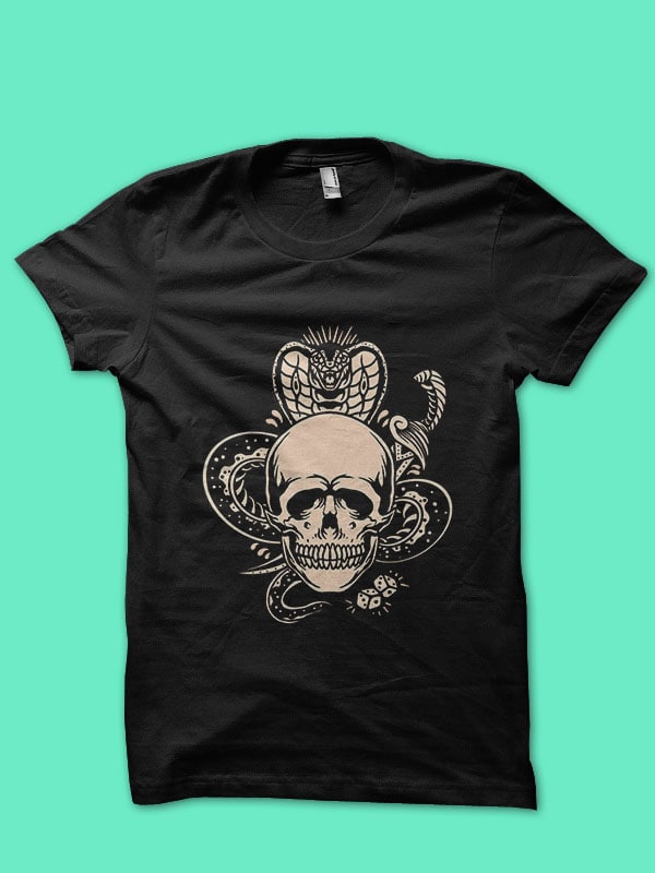 snake skull and dagger