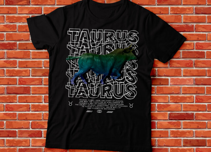 Taurus horoscope zodiac t-shirt design URBAN OUTFITTERS,STREETWEAR OUTFIT style, fashion outfit