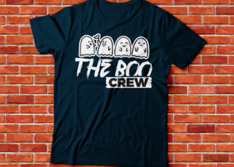 the boo crew Halloween t-shirt design