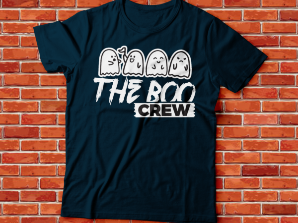The boo crew halloween t-shirt design