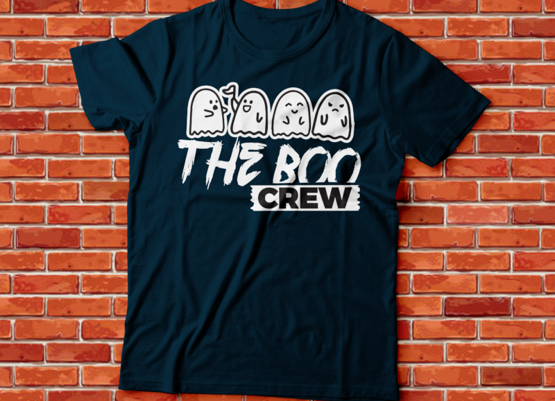 the boo crew Halloween t-shirt design
