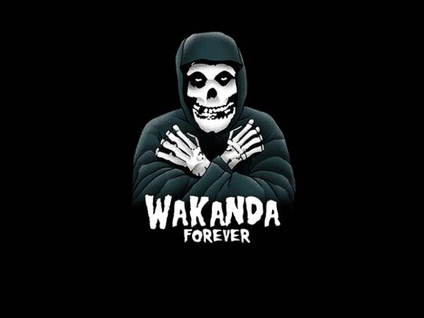 Wakanda foreva t shirt design for sale