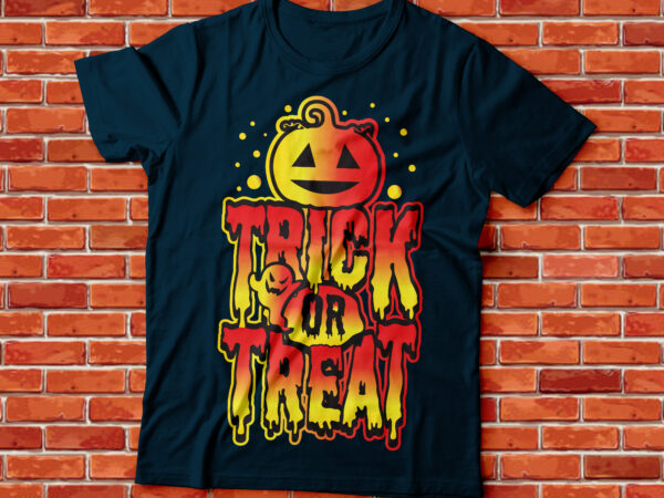 Trick or treat halloween t-shirt design