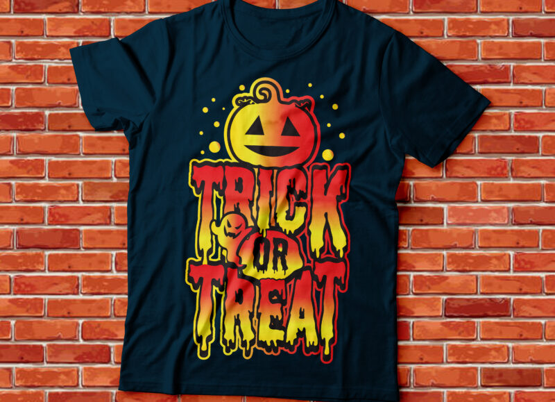 trick or treat Halloween t-shirt design