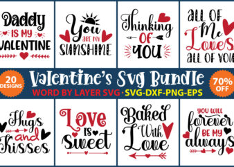 Valentines day SVG Bundle vol.6 t shirt vector art