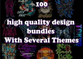 100 design bundles with several themes