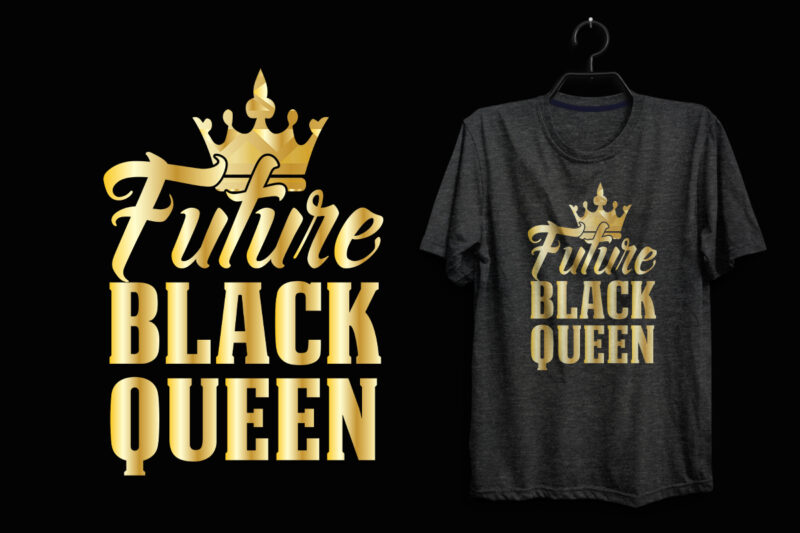 Gold Black history or juneteenth t shirt design bundle