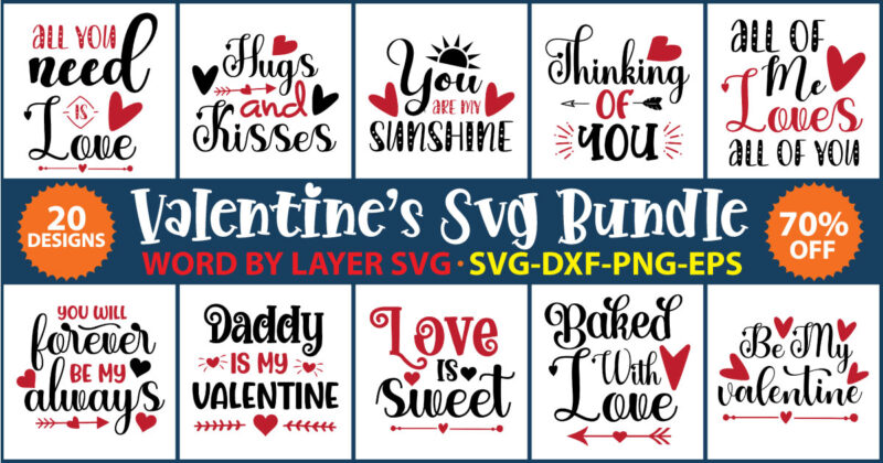 Valentines day SVG Bundle vol.6