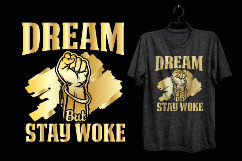 Gold Black history or juneteenth t shirt design bundle