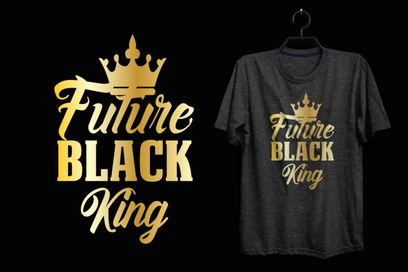 Gold Black history or juneteenth t shirt design bundle