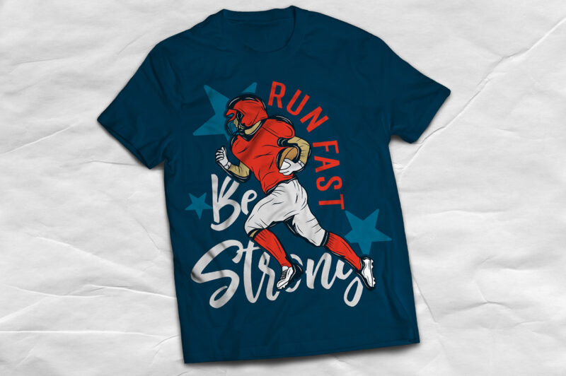 Rugby player with a bat, t-shirt design
