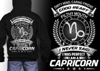 capricorn zodiac tshirt design psd file editable text and layer png, jpg psd file