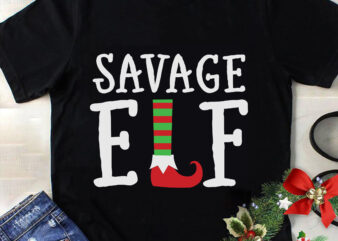 Savage ELF Svg, Christmas Svg, Tree Christmas Svg, Tree Svg, Santa Svg, Snow Svg, Merry Christmas Svg, Hat Santa Svg, Light Christmas Svg