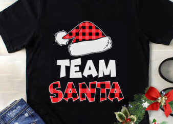 Team Santa Red Plaid Claus Svg, Christmas Svg, Tree Christmas Svg, Tree Svg, Santa Svg, Snow Svg, Merry Christmas Svg, Hat Santa Svg, Light Christmas Svg