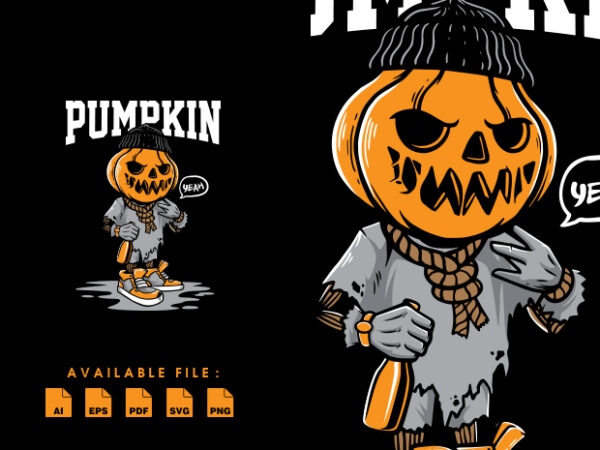 Pumpkin yeah tshirt design