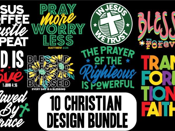 Trendy christian bundle of 10 designs, catholic religious design Trendy christian bundle of 10 designs, catholic religious design