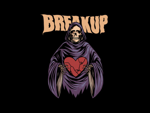 Break up streetwear t shirt template