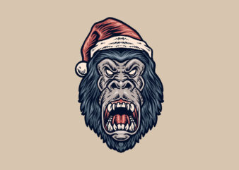 christmas gorilla