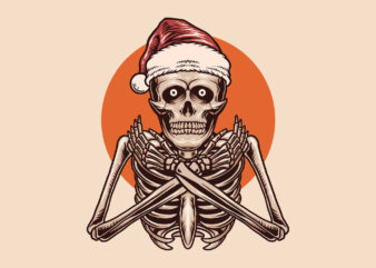 christmas skeleton