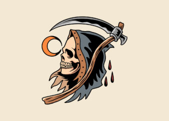 death night t shirt vector illustration