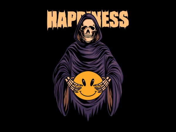Happiness streetwear graphic t shirt