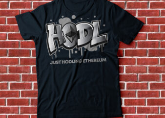 HODL Ethereum graffiti T shirt design