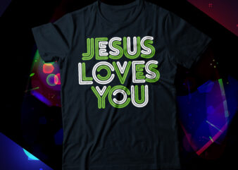Jesus loves you vector clipart