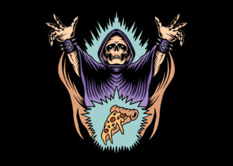 lord of pizza t shirt vector graphic