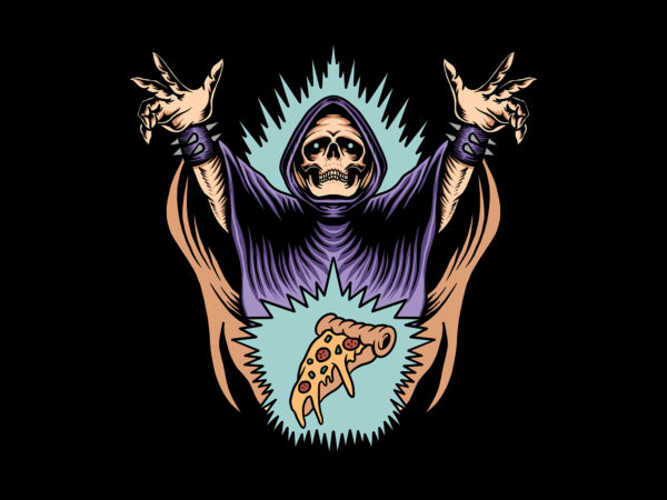 Lord of pizza t shirt vector graphic