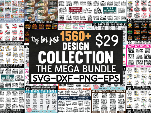 The mega svg bundle t shirt designs for sale