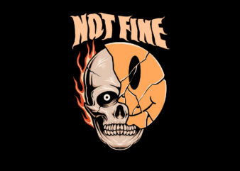 not fine streetwear T shirt vector artwork