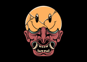 oni smiley t shirt design online