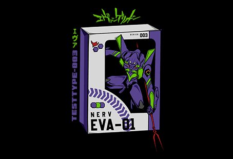 Evangelion edition 002 t-shirt design