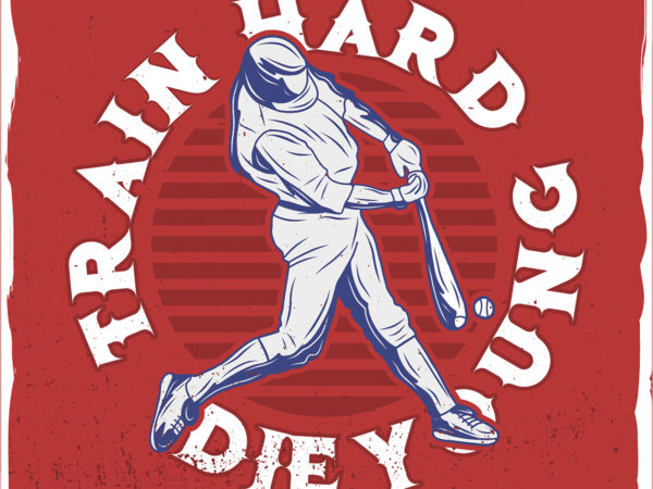 Baseball player with a bat, t-shirt design