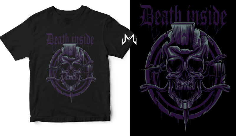 Death inside, skull metalica