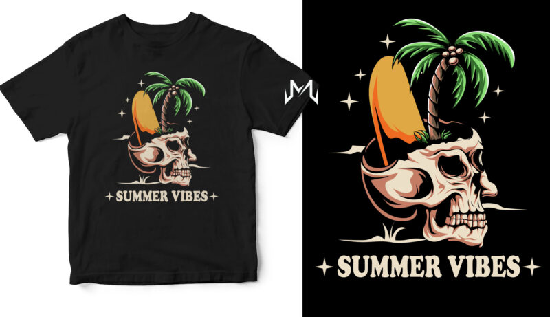 summer vibes skull