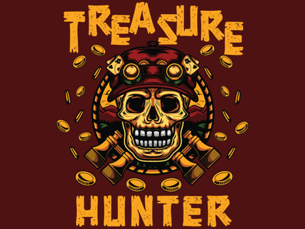 Treasure hunter t shirt designs for sale