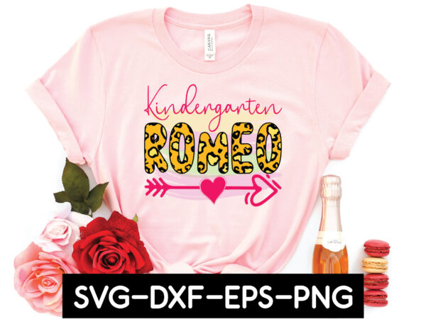 Kindergarten romeo sublimation t shirt vector art