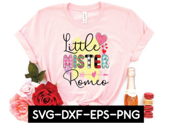little mister romeo sublimation t shirt vector graphic