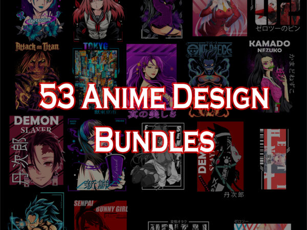 Best selling anime design bundles