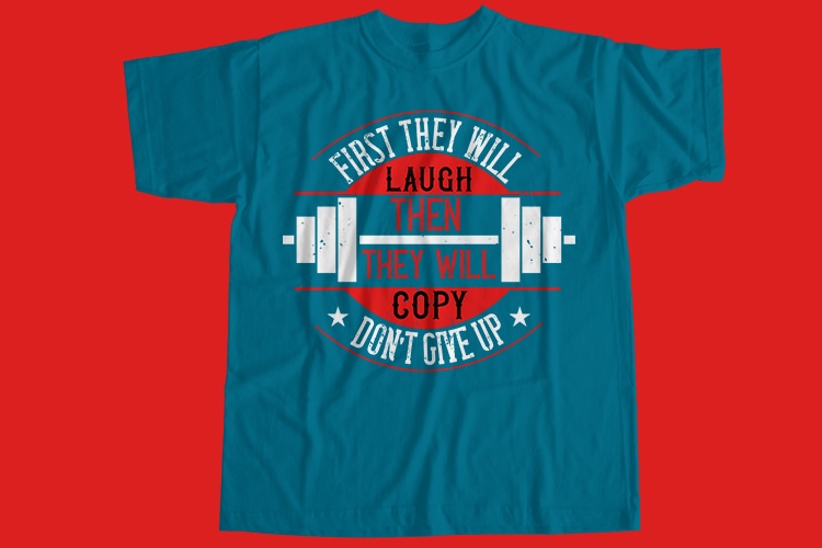 Gym, 25 Editable Best Selling Gym T-Shirt Designs Bundle for Commercial Use