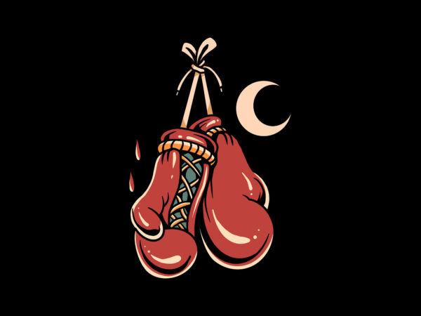 Boxing glove t shirt template