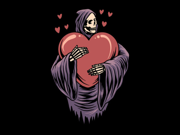 Lover grim t shirt vector graphic