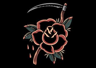 rose grim t shirt design online