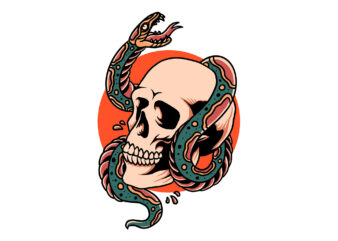 snake and skull