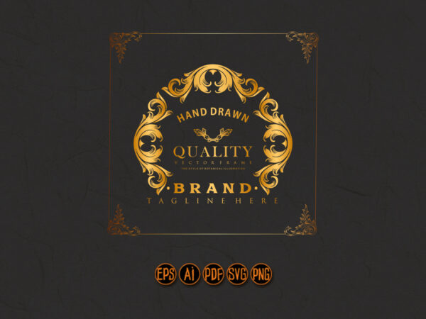 Round logo golden richness company t shirt design online