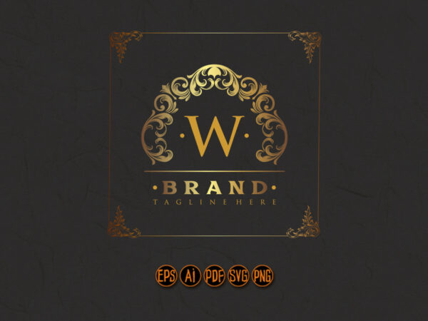 Luxury golden frame elegant logo beautiful t shirt vector graphic Luxury golden frame elegant logo beautiful t shirt vector graphic